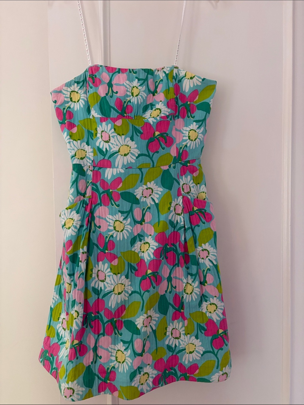 Lilly Pulitzer Strapless Floral Dress Size 12